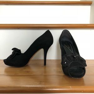 Kate Spade Suede Heels, Made in Italy, Worn once!